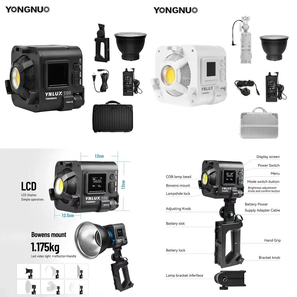 Photography Studio - YONGNUO YNLUX100 100W 3200K-5600K Lampu Video