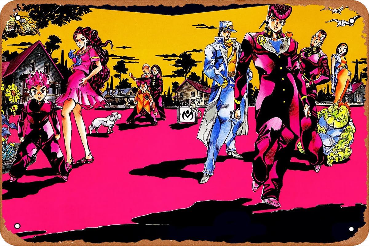 Photography Anime - Poster Anime Aneh JoJo, Tanda Timah