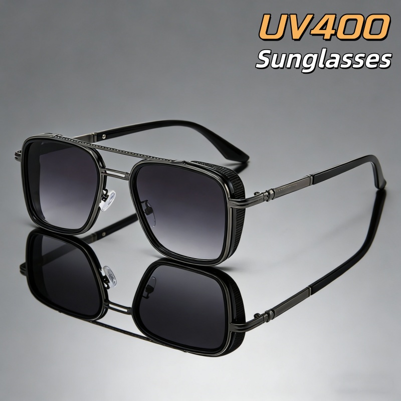 Photography Outdoor - Kacamata Hitam Retro Berbingkai Oval Pria