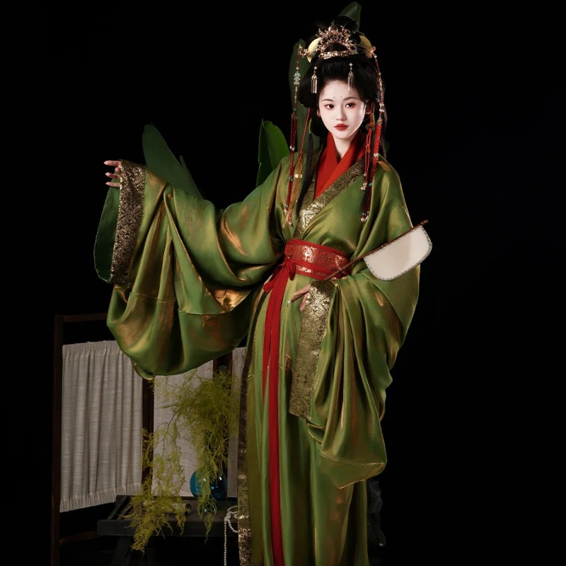 Photography Of War - Hanfu Warring States Robe Restoration Brokat