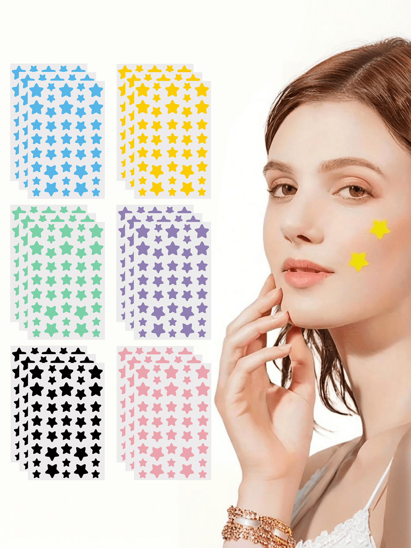 Photography Outdoor - 240 Buah/Stiker Wajah Bintang Lucu, Stiker