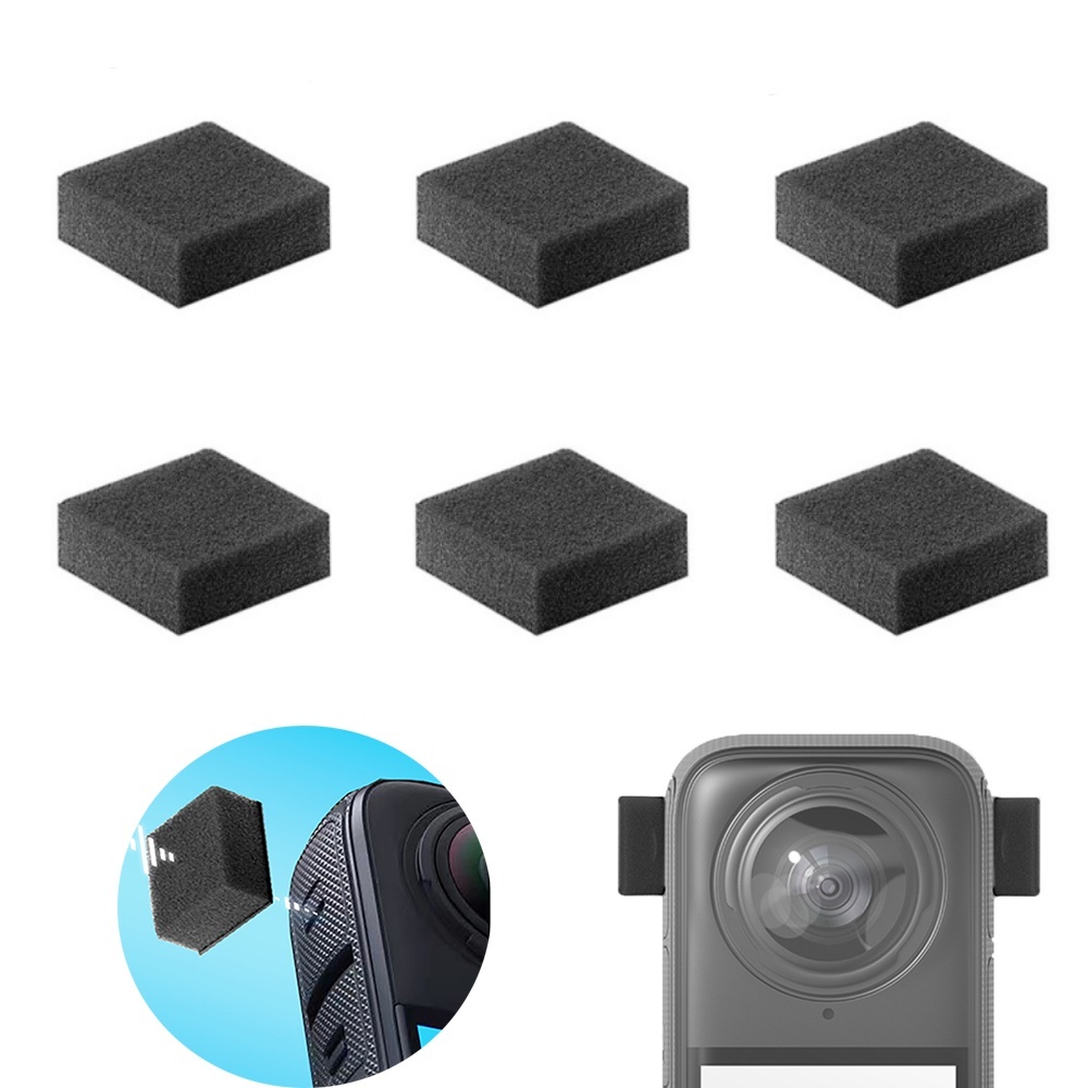 Insta360 Camera X4 - 6 Buah Kaca Depan Mikrofon untuk