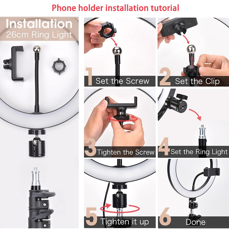 Lampu Cincin Selfie 16/26/33Cm - Photography Kit Pro ulasan dan harga