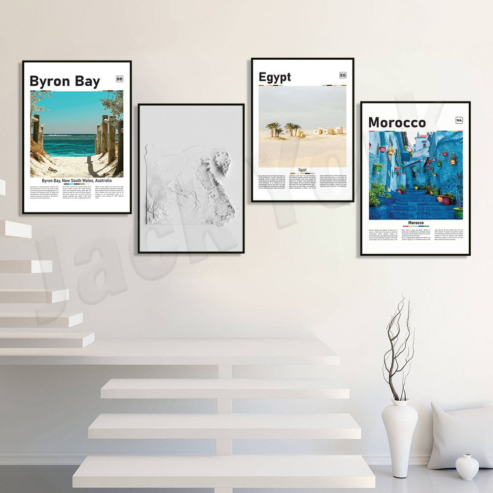 Gambar peta relief Mesir, Maro - Photography Mapped ulasan dan harga