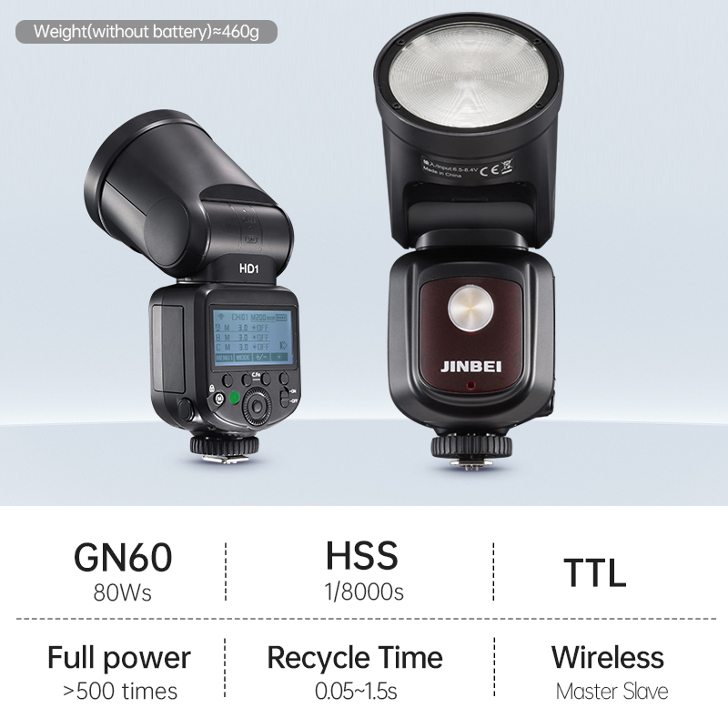 JINBEI HD-1 Round-head HSS Spe - Photography Outdoor ulasan dan harga