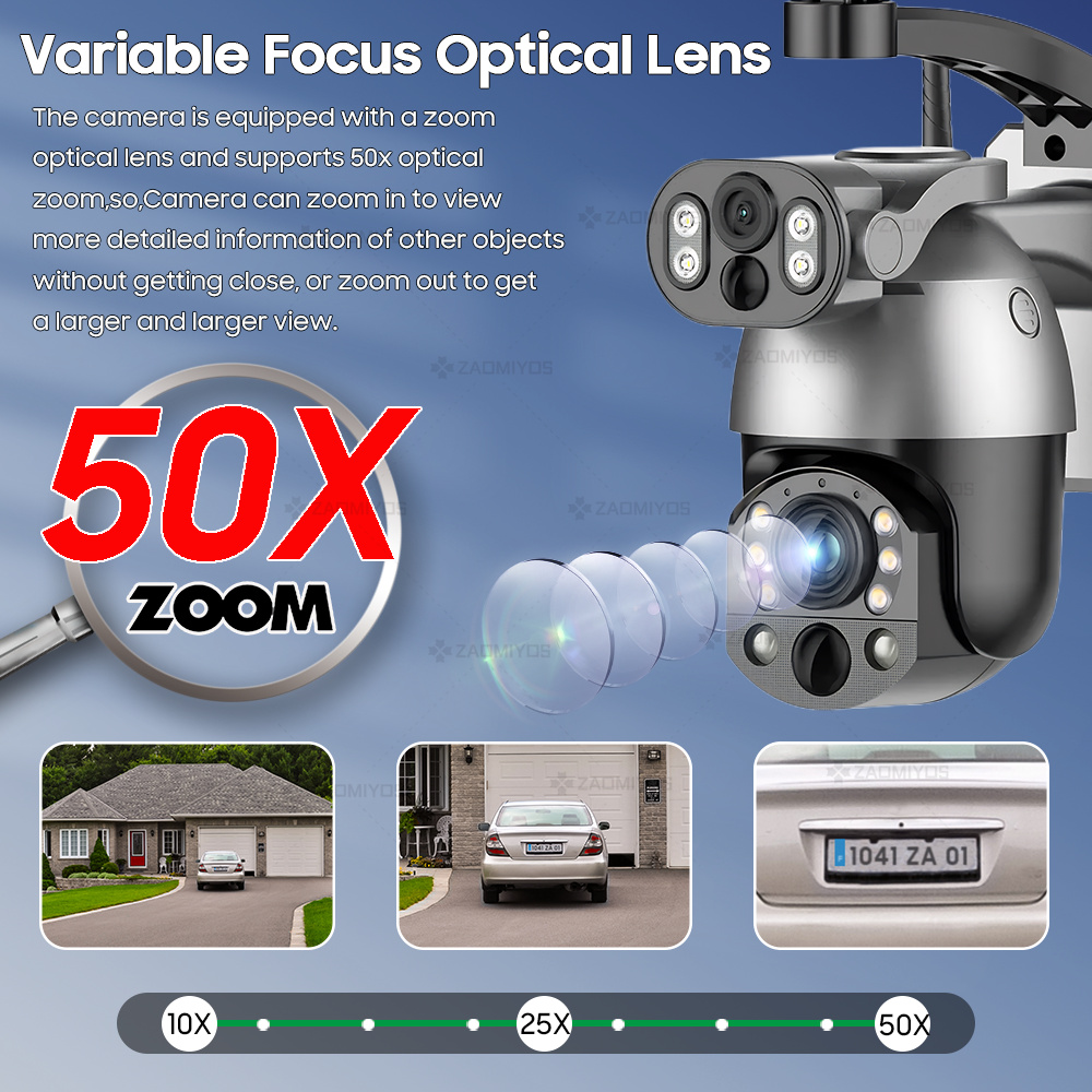 Kamera tenaga surya 4K 50X ZOO - Photography Term ulasan dan harga