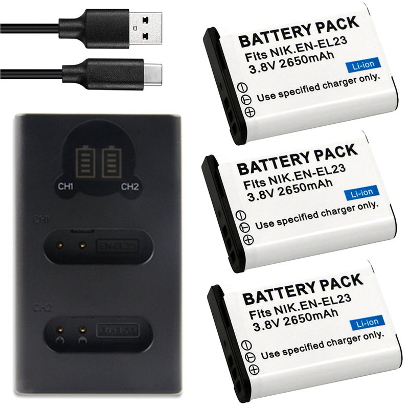EN-EL23 2650mah ENEL23 EN EL23 - Nikon Camera D3500 ulasan dan harga