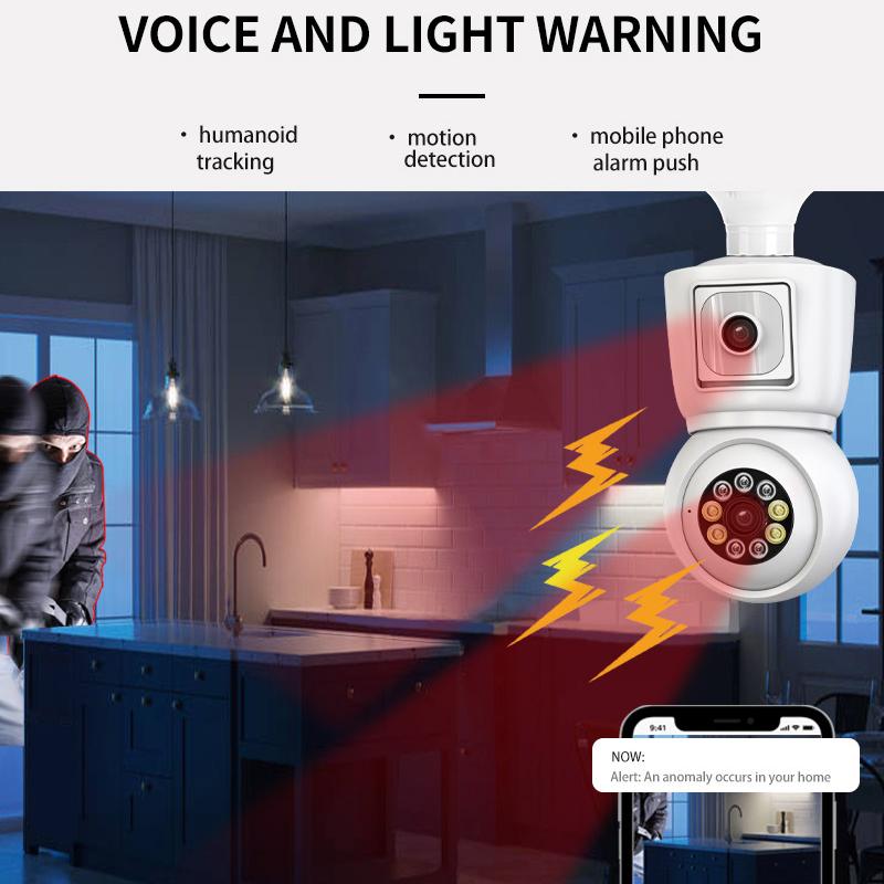Bohlam kamera WiFi 4K 8MP E27, - Photography Term ulasan dan harga