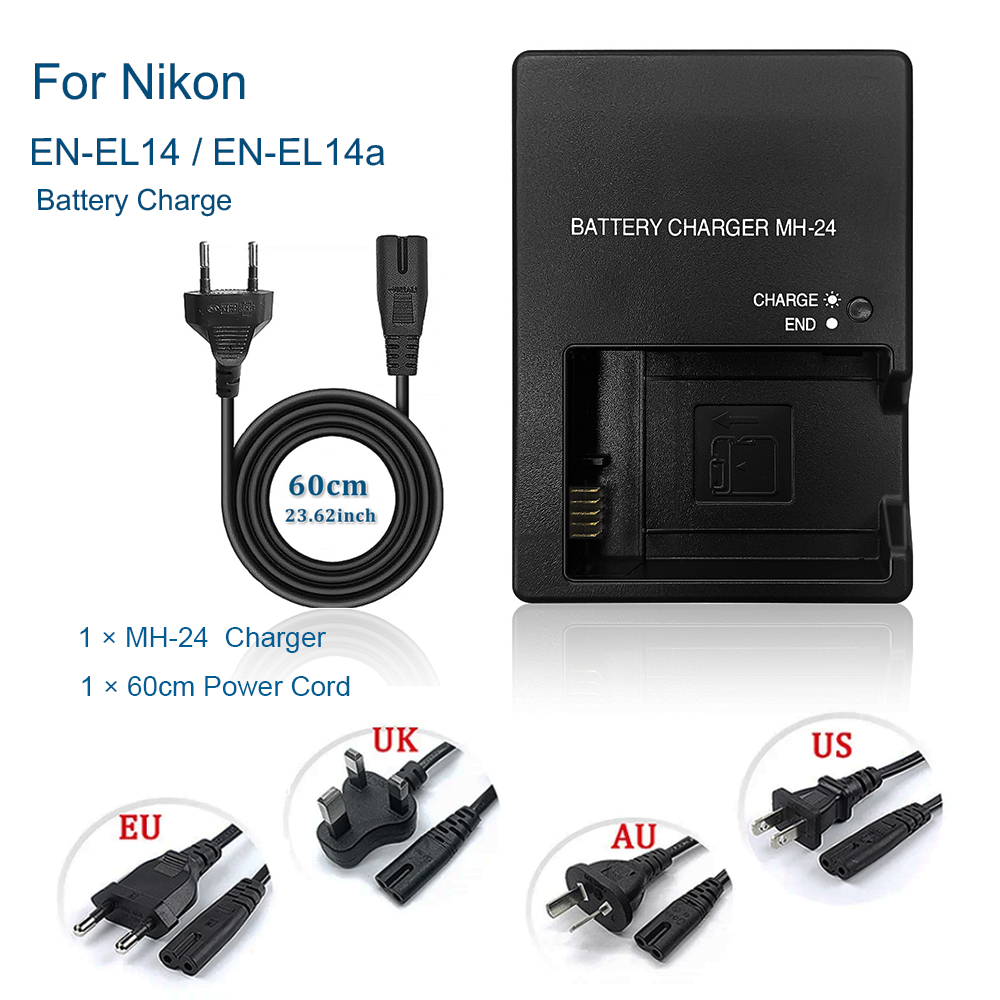 Pengisi Daya Baterai MH-24 unt - Nikon Camera D3500 ulasan dan harga